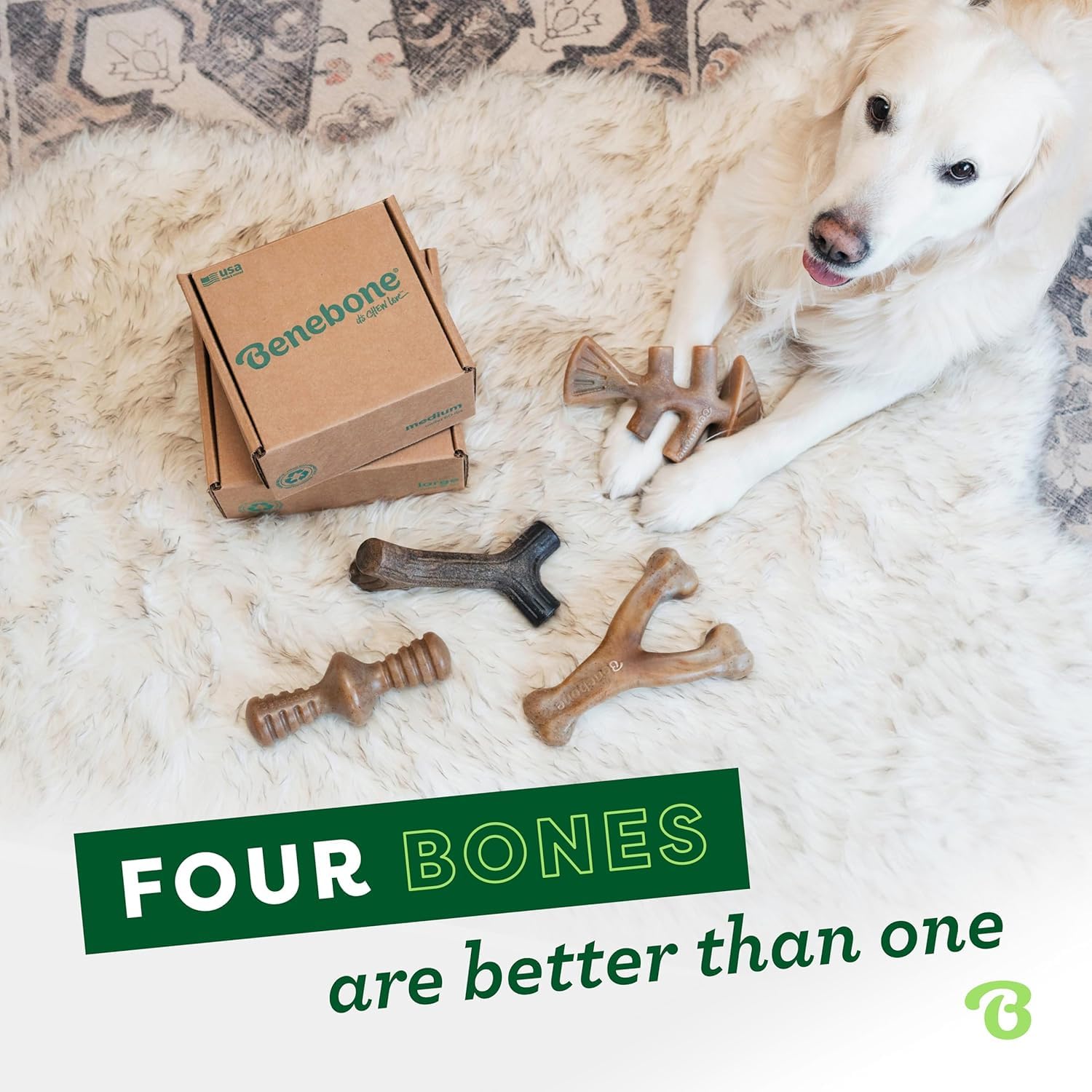 Diseño fácil de agarrar para perros pequeños durante masticación.