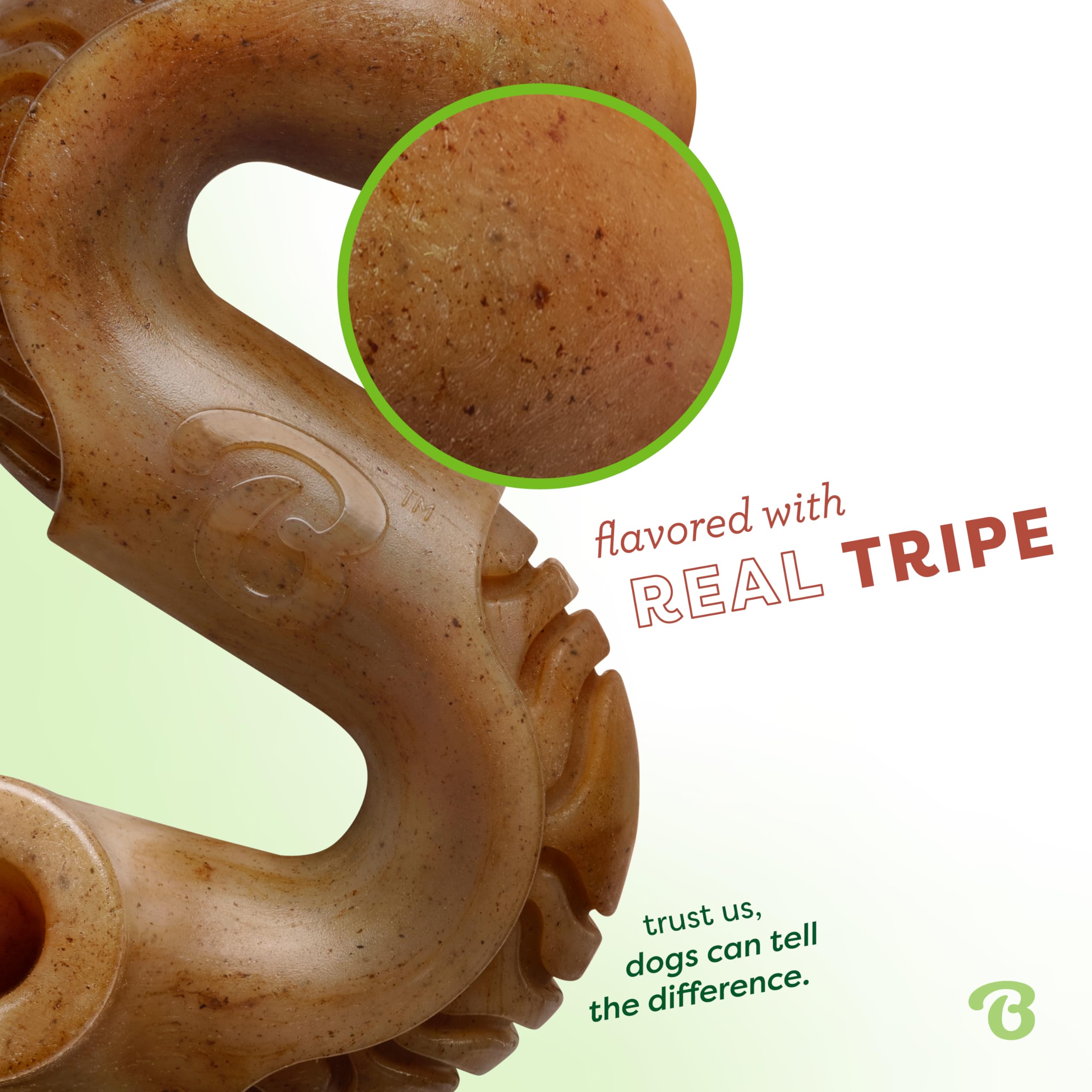 Benebone Tripe Hueso: textura exterior robusta para mordidas prolongadas