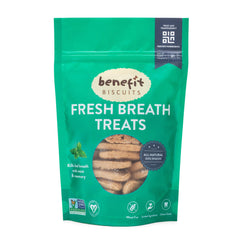 Benefit Biscuits empaque menta 7 onzas para perros, recompensa diaria.