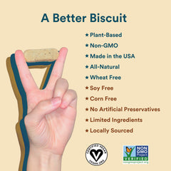 Benefit Biscuits certificado vegano.