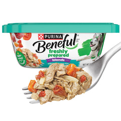 Beneful tarro de 10 onzas con mezcla de cordero, arroz integral y verduras para palatabilidad diaria.