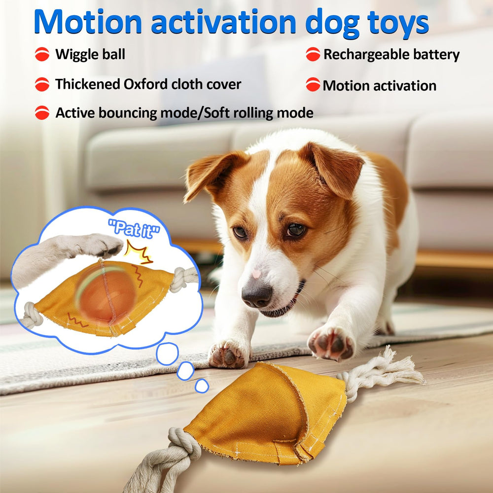 BENTOPAL bola con sonido chirriante para perro, atrae atención y anima el juego.