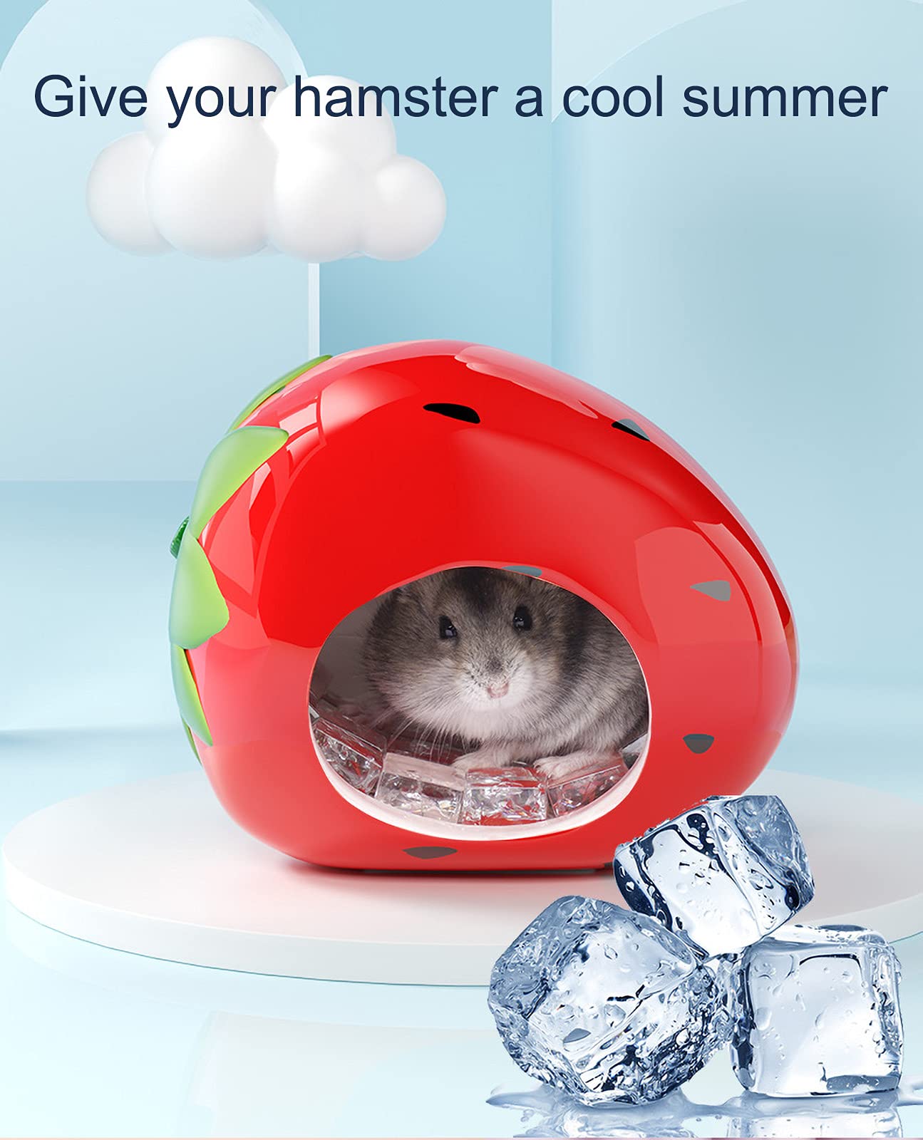 Besimple Hamster Hideout con diseño de biberón: refugio práctico y decorativo.