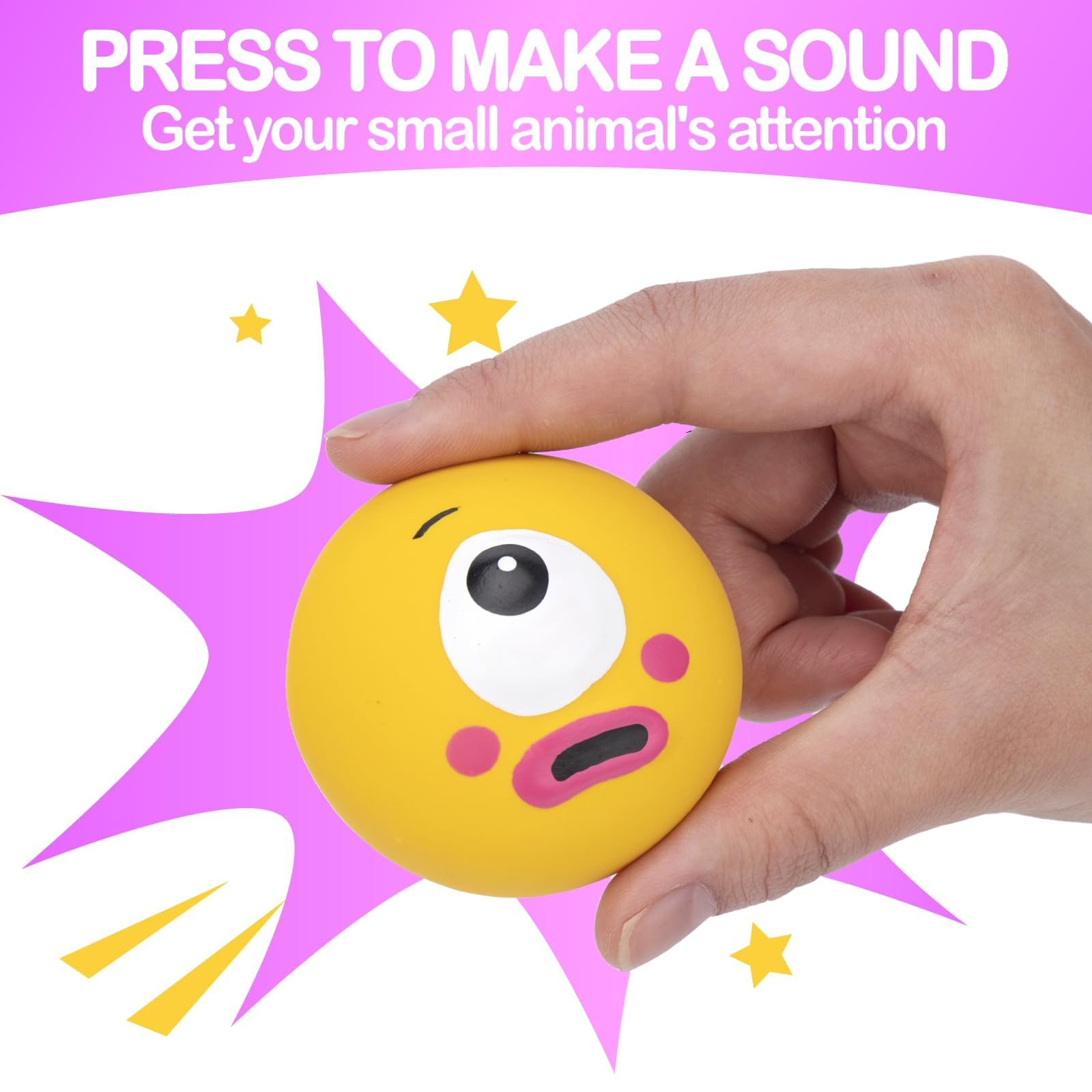 BESNEW bola con ojos grandes impresos para atraer curiosidad.