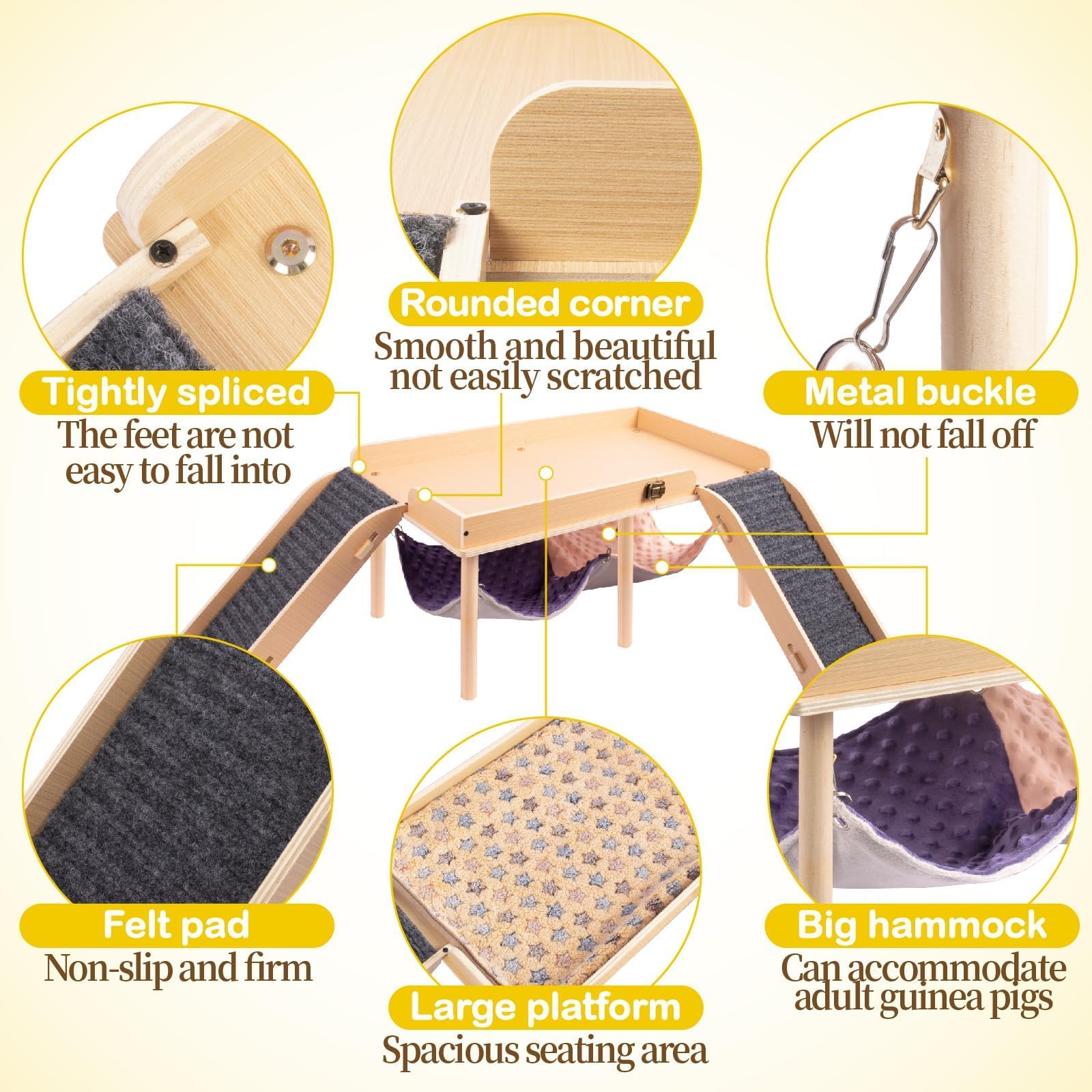 BESNEW Refugio de madera plegable — almacenamiento sencillo.