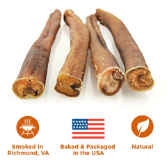 Best Bully Sticks aroma hickory, experiencia de masticación atractiva