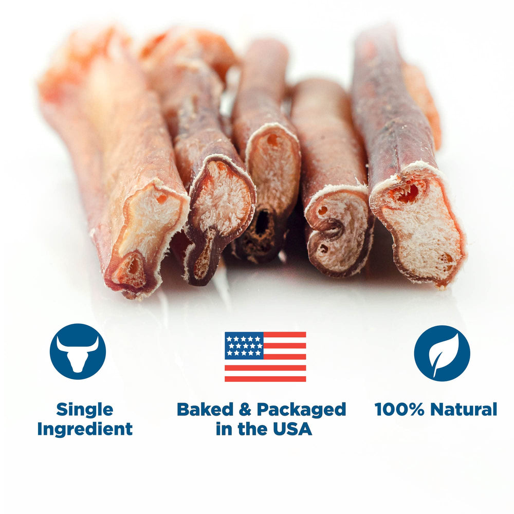 Best Bully Sticks cuidado dental con palitos, favorece higiene bucal durante la masticación.