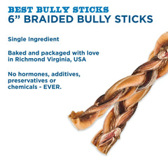 Best Bully Sticks, cuidado-dental-larga-duracion: ayuda a mantener la limpieza dental durante la mordida.