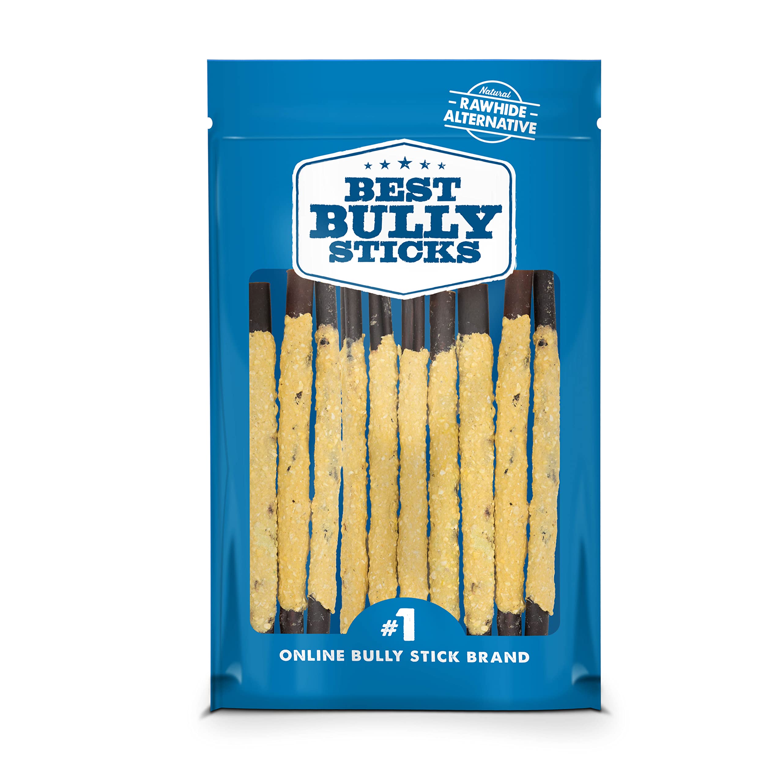 Best Bully Sticks palitos envueltos en queso con colágeno y digestión fácil.