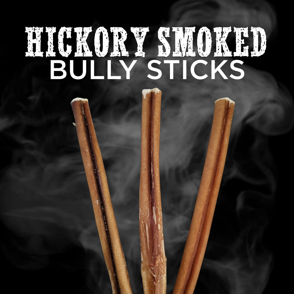 Best Bully Sticks hickory ahumado 12 pulgadas, aroma atractivo para entrenamiento