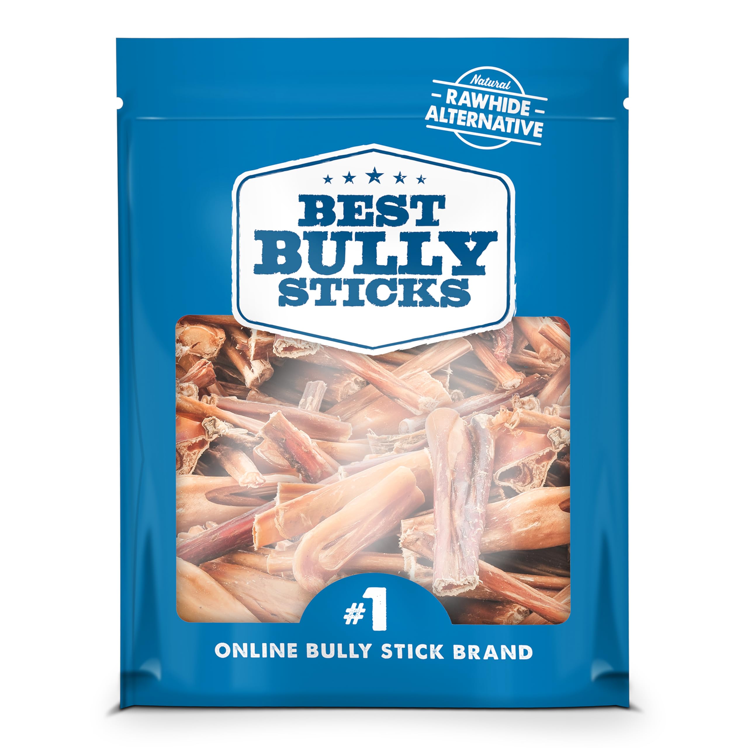 Best Bully Sticks Junior 2-4 Inch for Dogs - 8 oz (Single Pack) - Natural, Grain-Free and Rawhide-Free, for Small Breeds