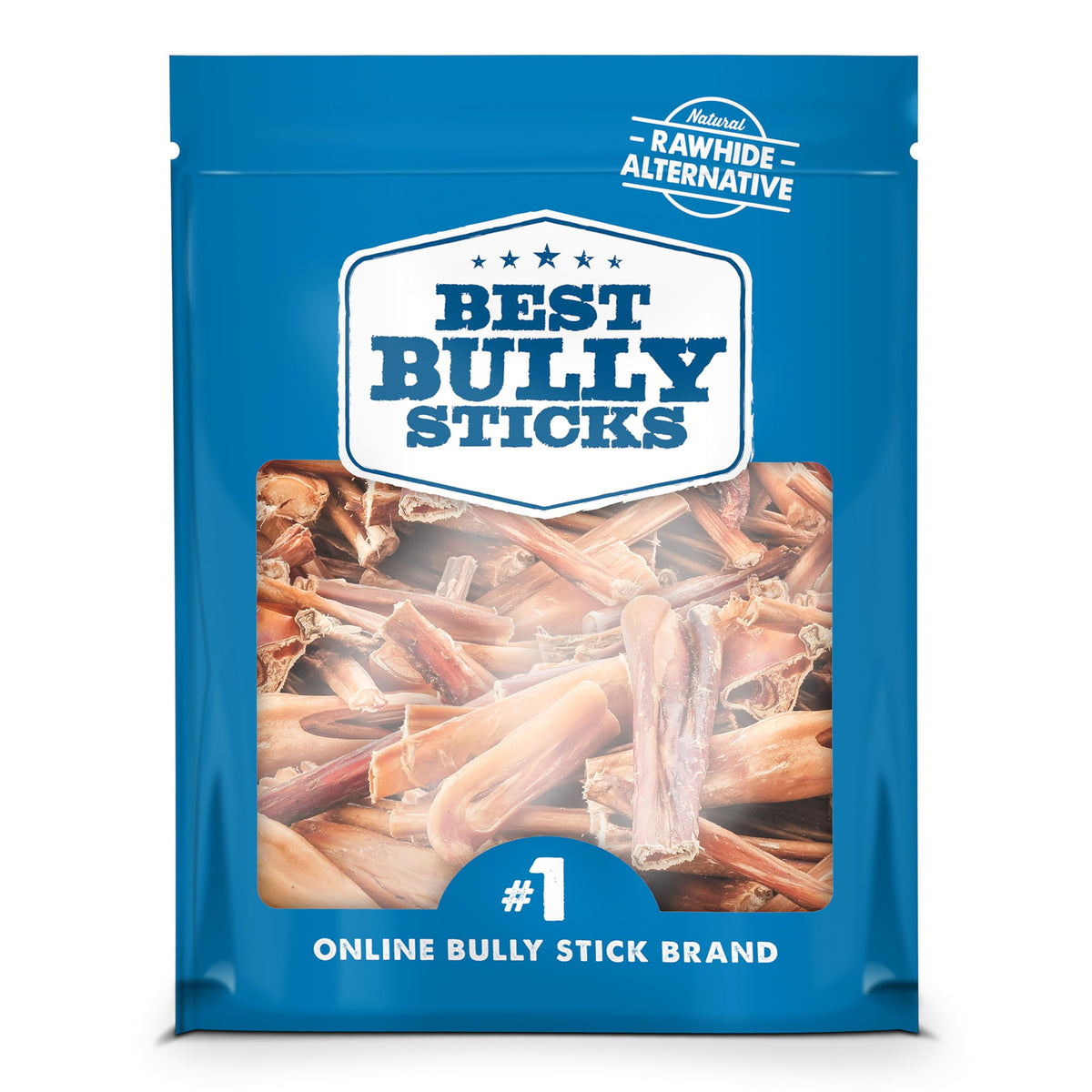 Best Bully Sticks Junior 2-4 Inch for Dogs - 8 oz (Single Pack) - Natural, Grain-Free and Rawhide-Free, for Small Breeds