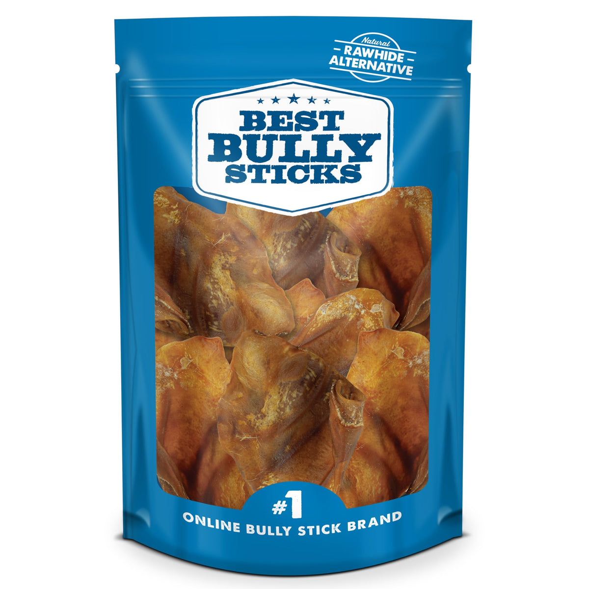 Best Bully Sticks orejas de puerco para perros: caja de 12, snack natural