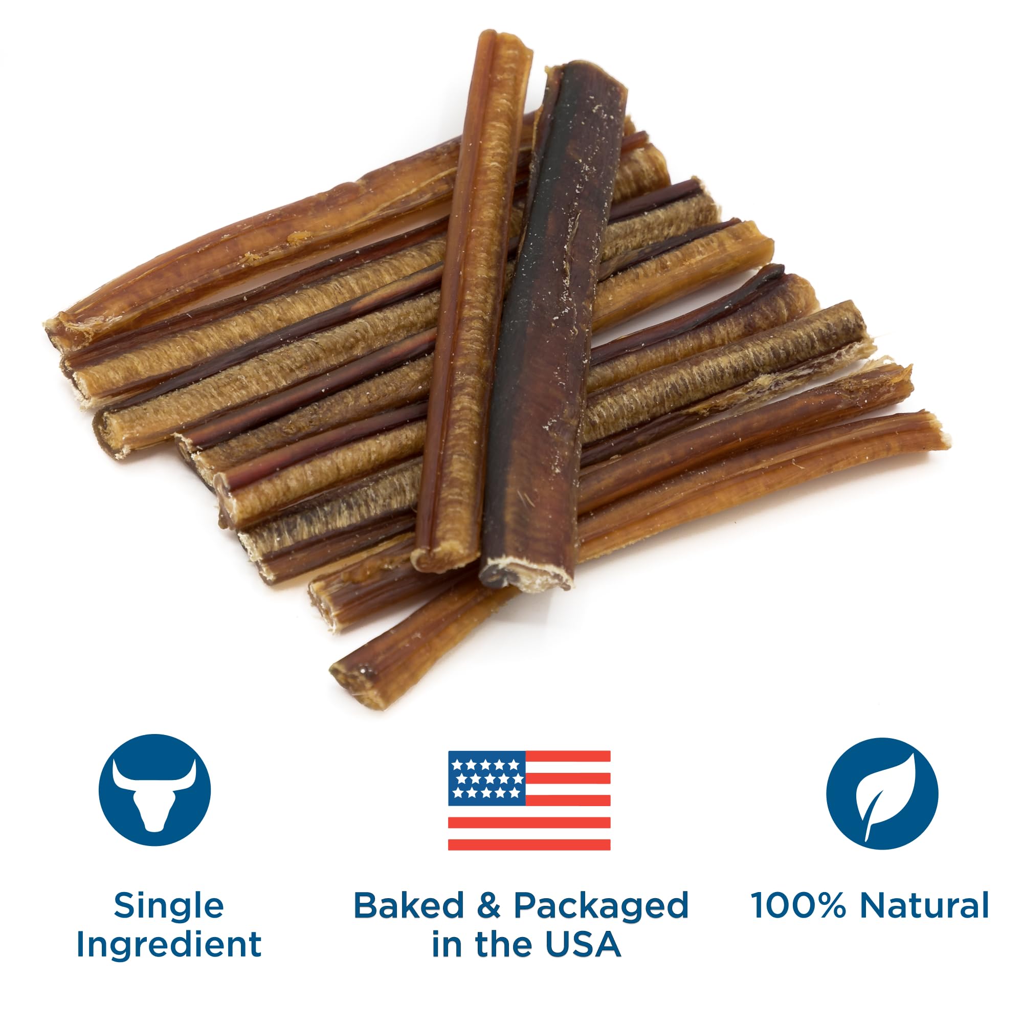 Best Bully Sticks pack de 50 unidades, opción durable para masticación diaria.