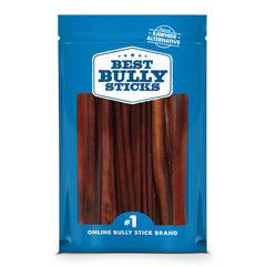 Best Bully Sticks palito carne 12 pulgadas para perros, masticación duradera.