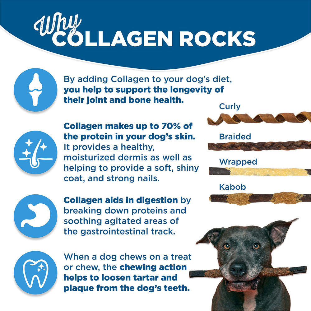 Best Bully Sticks palitos colágeno duraderos para limpieza dental