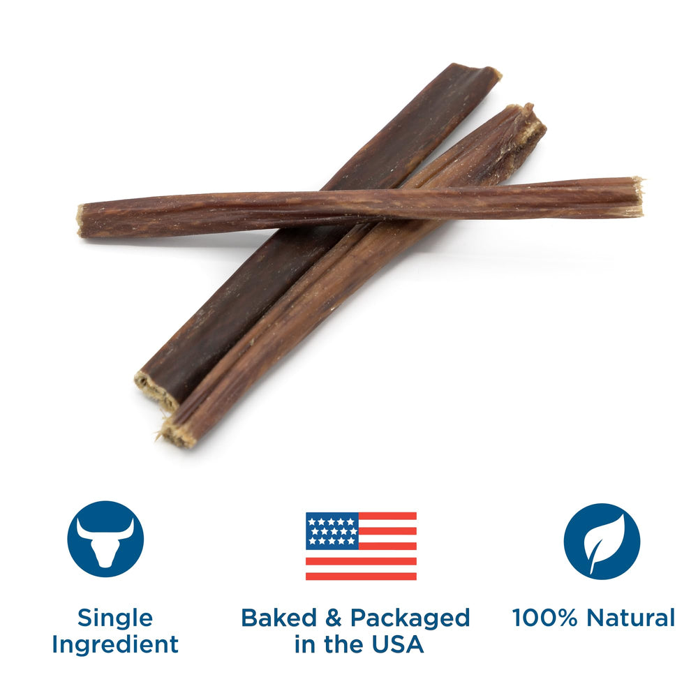 Best Bully Sticks: detalle de palitos de esófago de 6 pulgadas, ideal para perros ligeros.