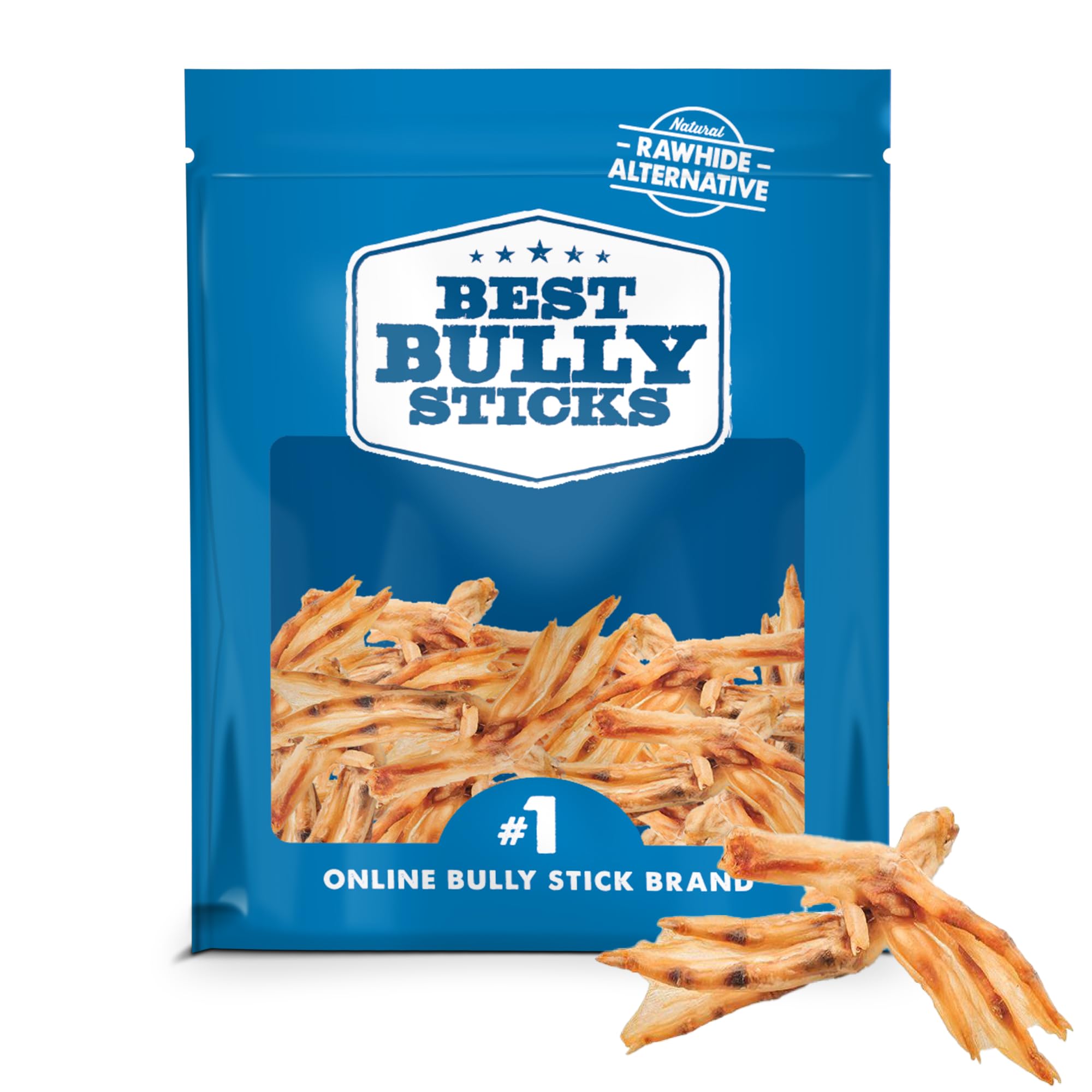 Best Bully Sticks Patitas de Pato 30 Unidades: snack proteico para perros.