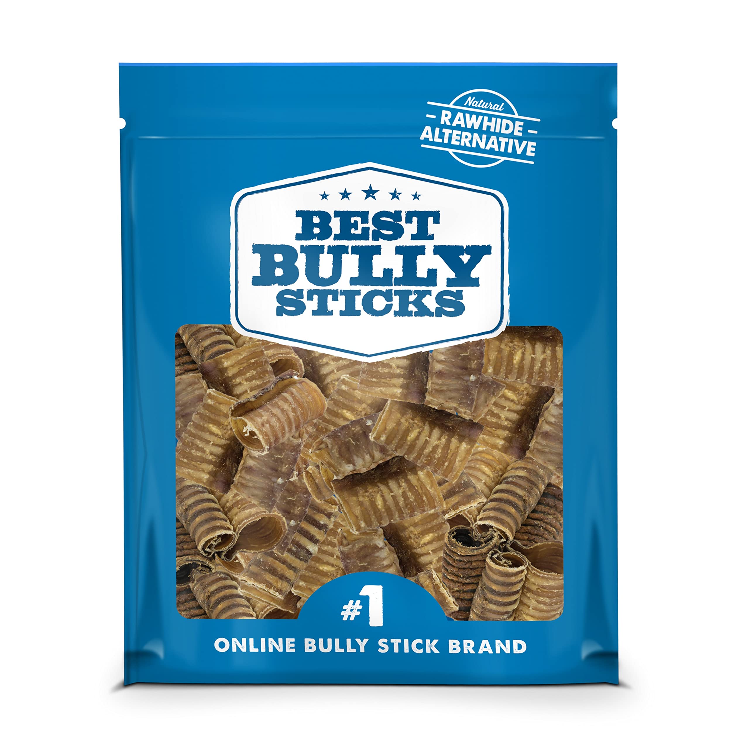 Best Bully Sticks Tráquea de res 3 pulgadas, masticación prolongada para perros