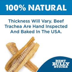 Best Bully Sticks Tráquea de res: alto contenido proteico para perros