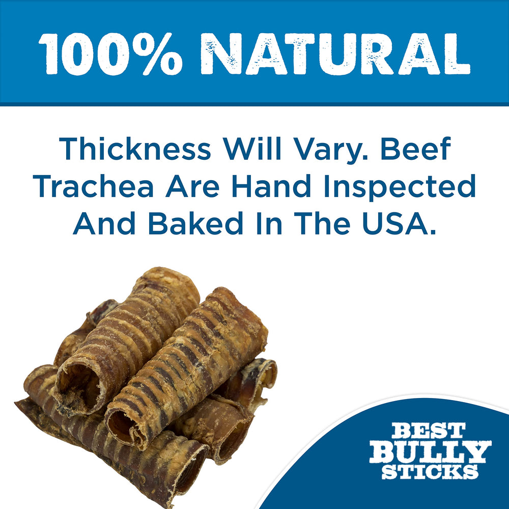 Best Bully Sticks traquea de res premium, textura porosa para limpieza dental