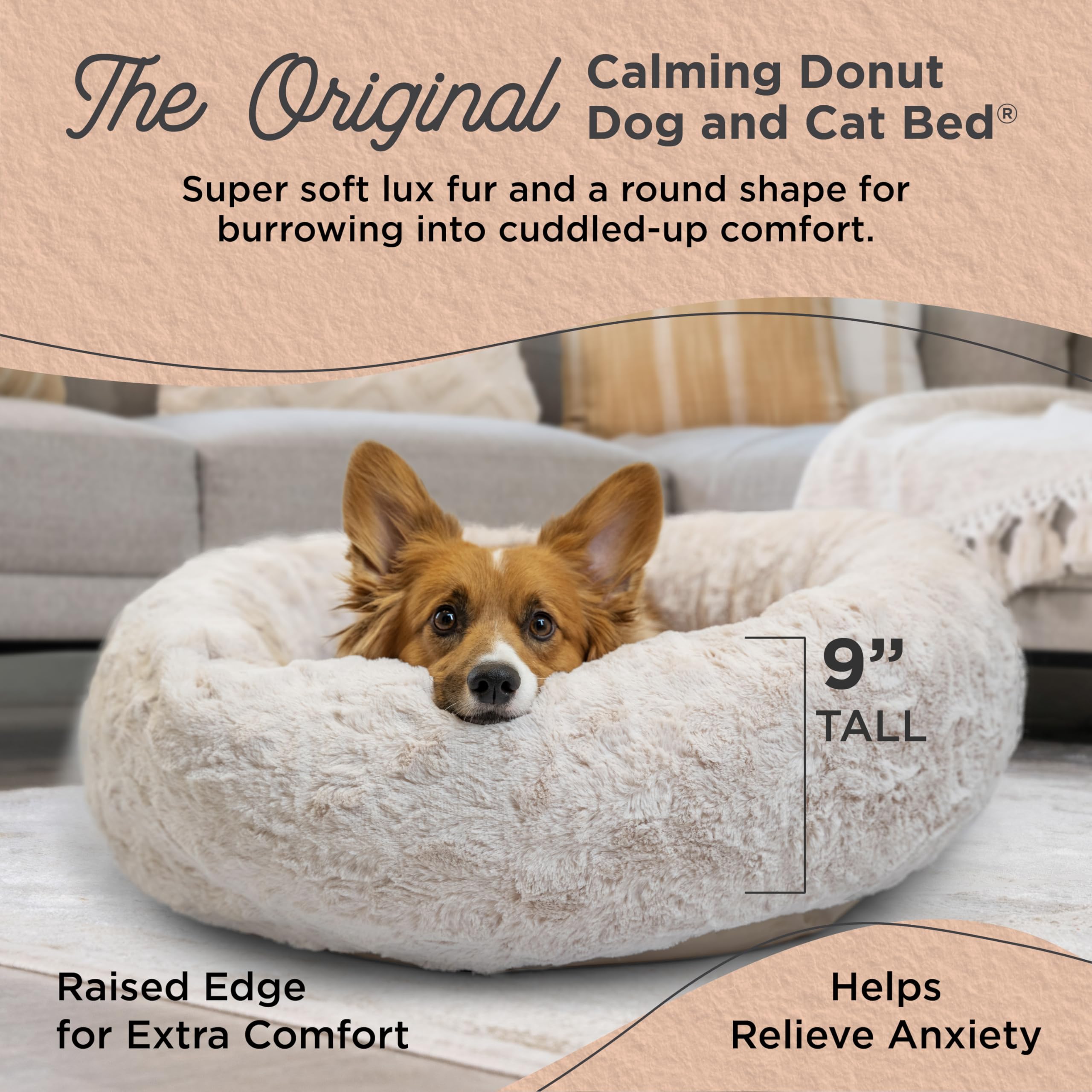 Best Friends by Sheri Cama Donut Original — interior suave para acurrucarse