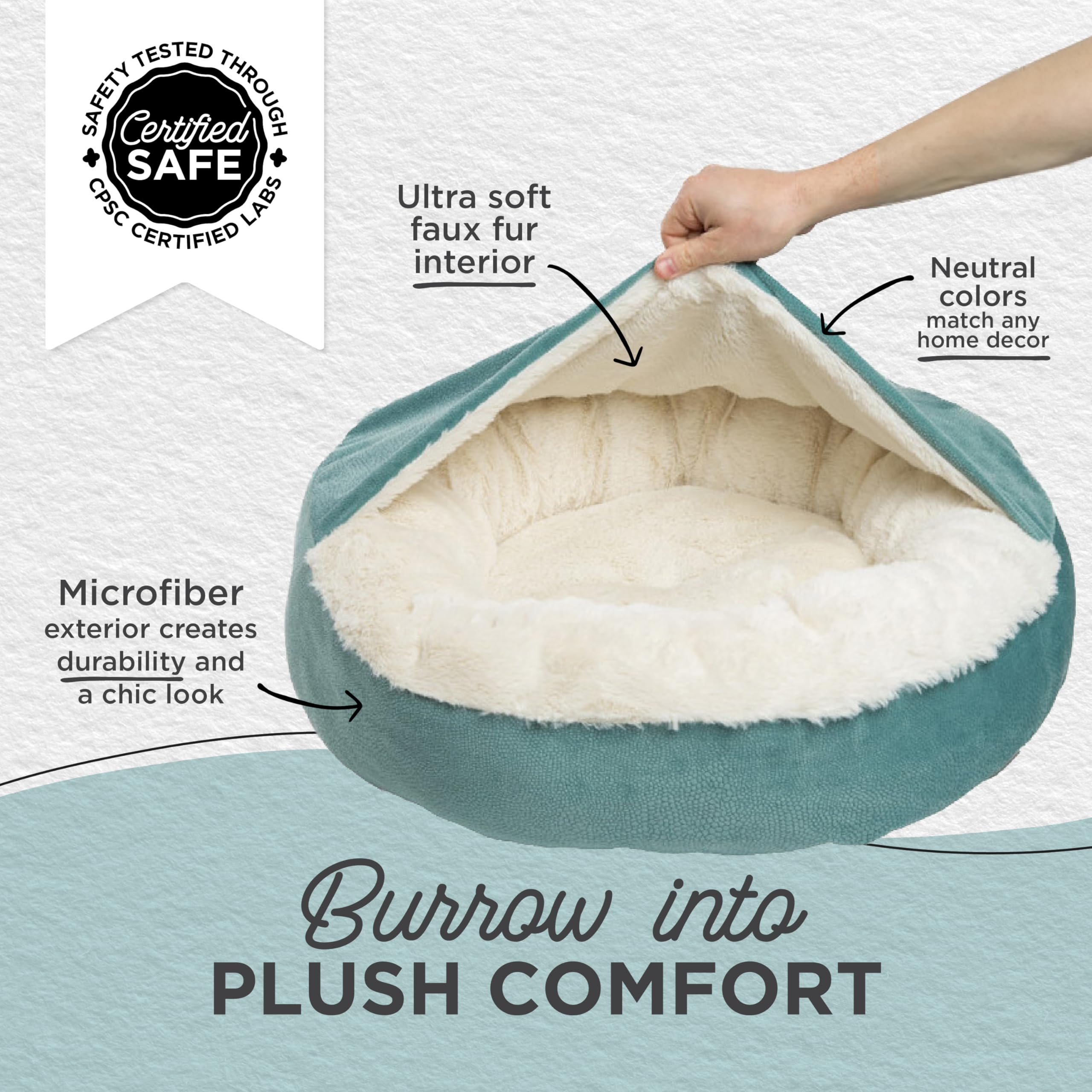 Best Friends by Sheri Cozy Cuddler Ilan forma dona: ayuda a relajar y calmar a tu mascota.
