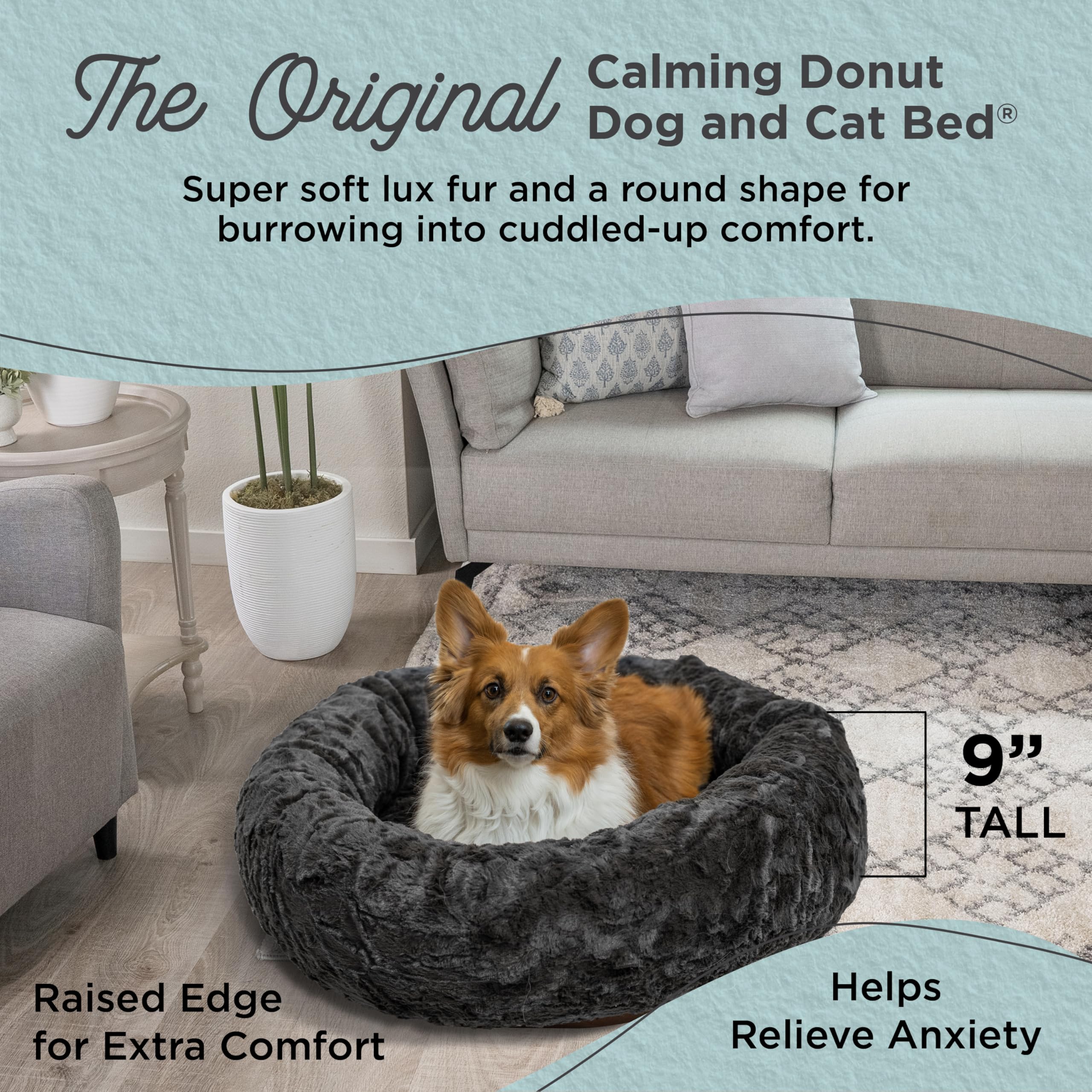 Vista de textura Lux de Best Friends by Sheri en cama donut