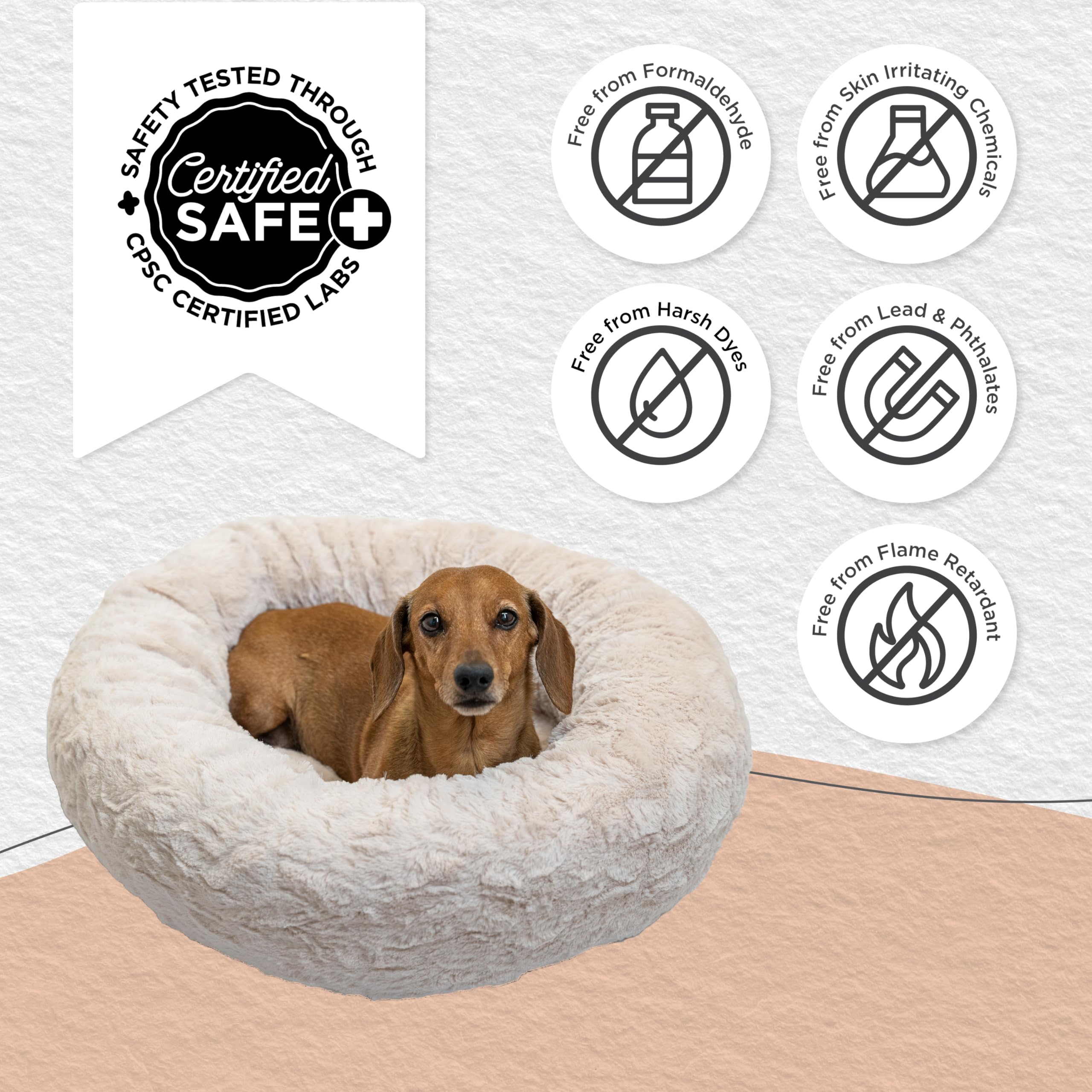 Best Friends by Sheri, cama-dona-funda-desmontable, lavado fácil para mantenimiento.