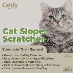 Best Pet Supplies Catify gato-jugando-rascador: ejemplo de uso para diversión activa.