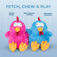 Peluche orangután grande de Best Pet Supplies Cluck para estimulación lúdica.