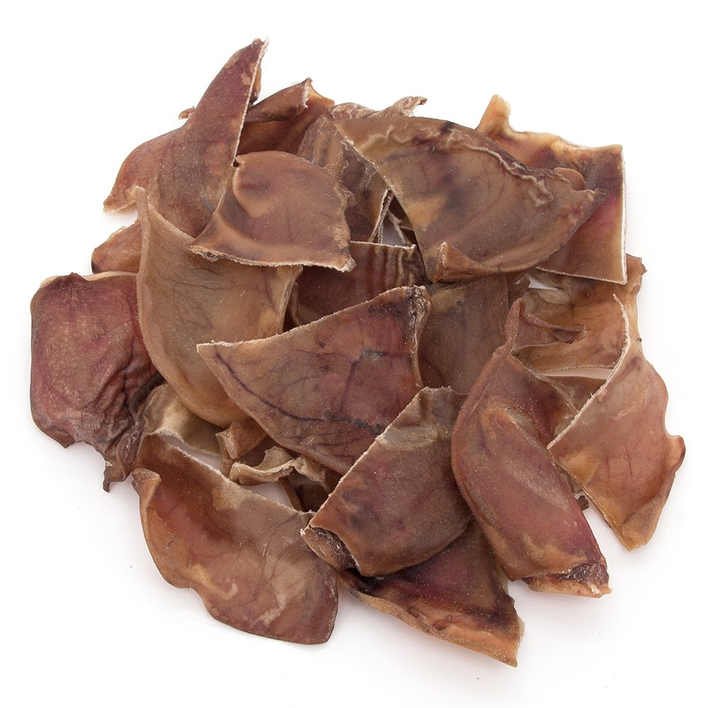 Best Pet Supplies GigaBite orejas de cerdo enteras para perros, masticación duradera y natural.