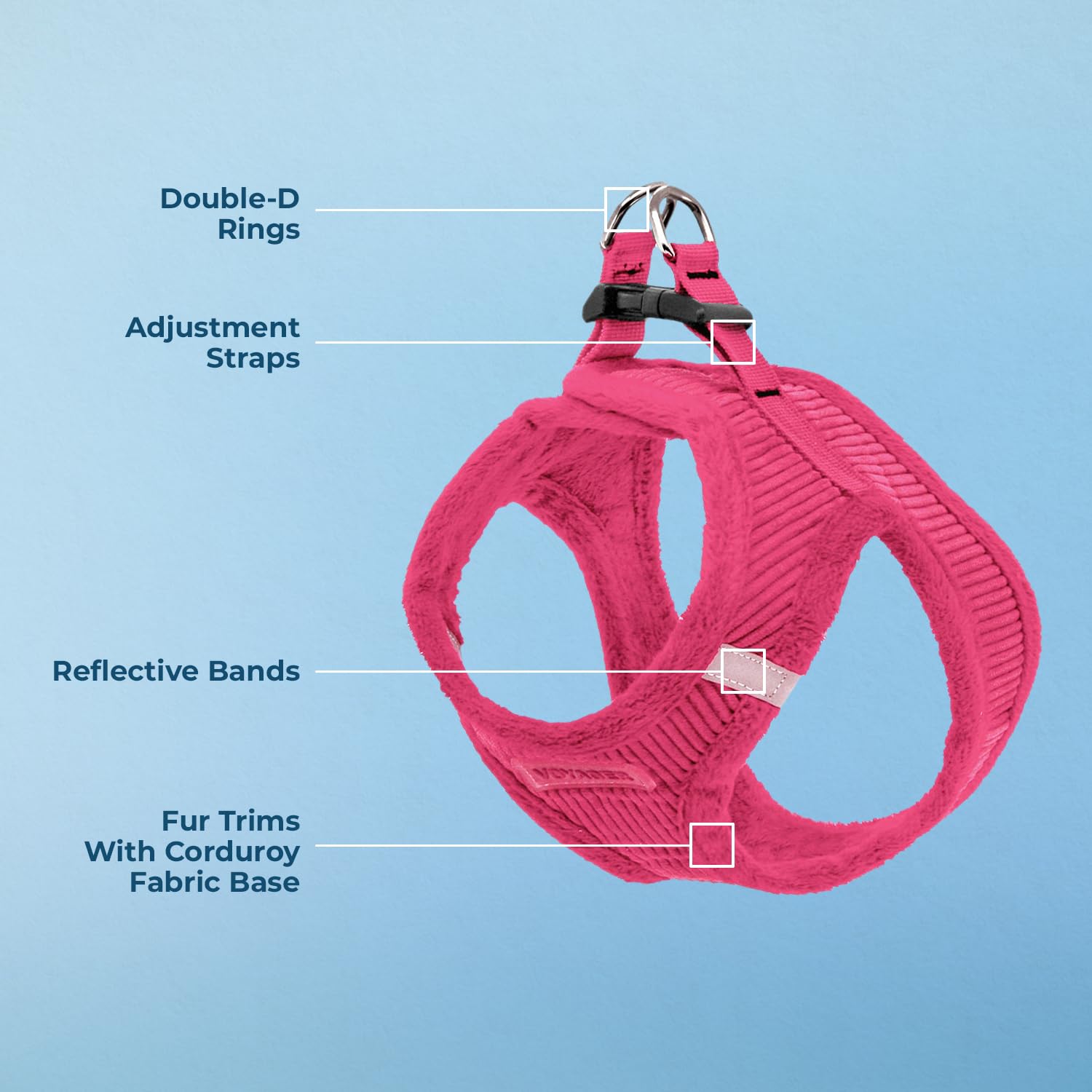 Best Pet Supplies harnais securite triple pour sorties securisees.