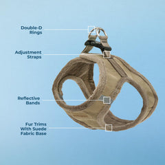 Best Pet Supplies harnais step-in simple, enfiler rapidement pour les balades.