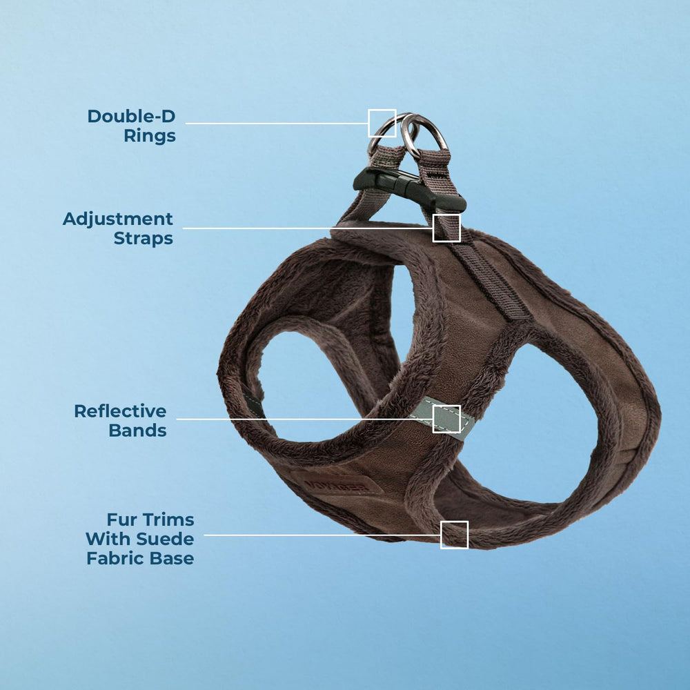 Best Pet Supplies harnais velcro boucle sécurité pour un enfilage rapide et sûr