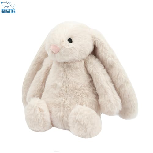 Best Pet Supplies juguete interactivo pato beige grande con sonido para morder