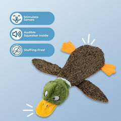 Best Pet Supplies Juguete ladrido zorro sin relleno, ideal para mantener entretenido al perro