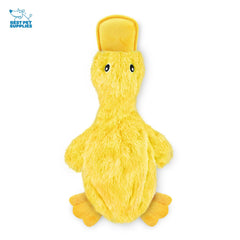 Best Pet Supplies juguete pato crujiente amarillo frente, perfecto para sesiones de juego