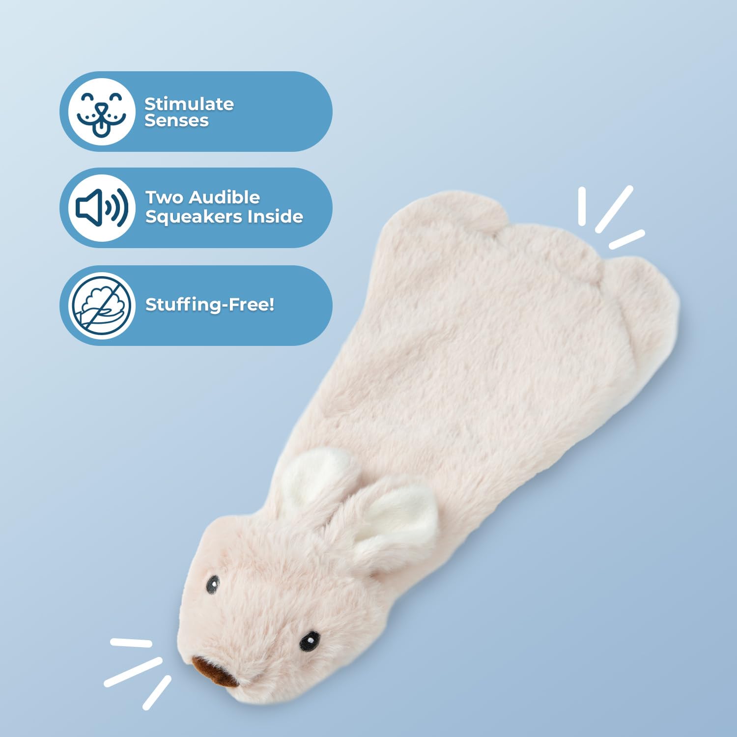 Best Pet Supplies Juguete perro chirriante liebre mediano - cabeza con chirrido para entretenimiento