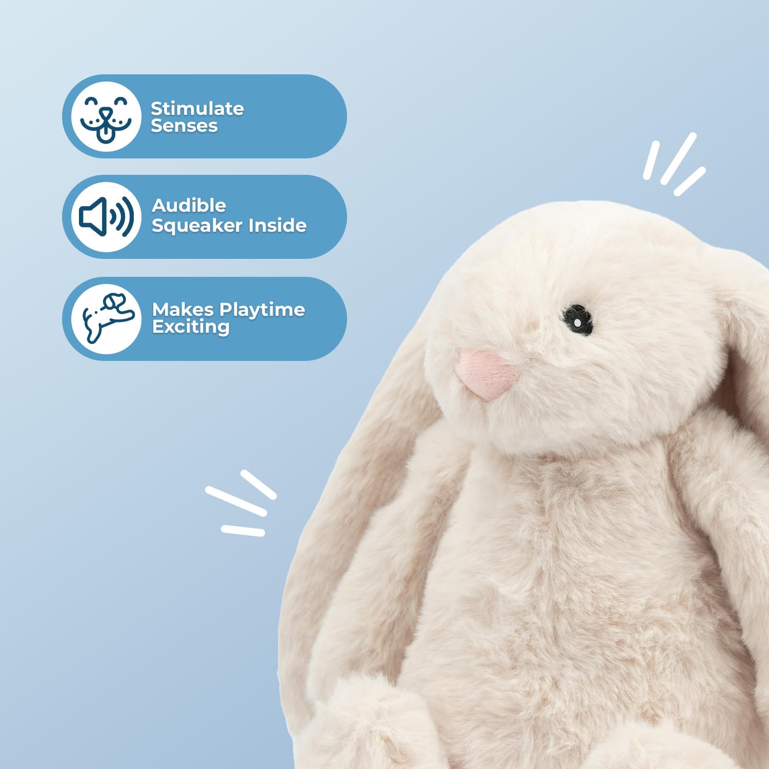 Best Pet Supplies juguete de pato crujiente para perros, estimula exploración y juego.