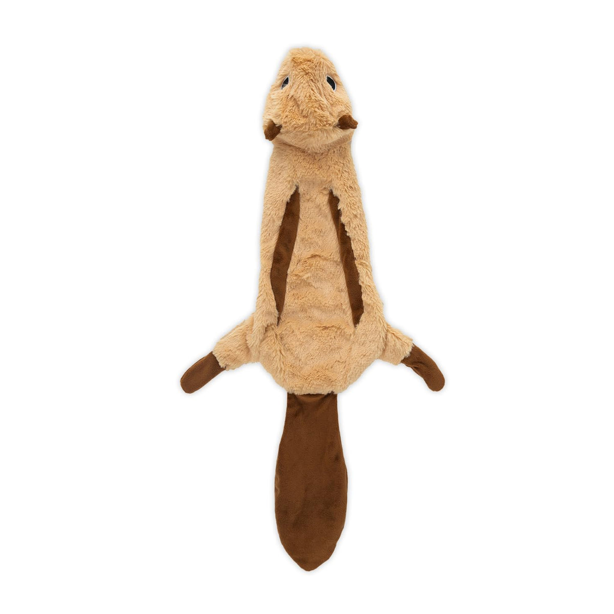 Best Pet Supplies Juguete sin relleno con tela suave, enfoque ardilla mediana, juego en interiores.