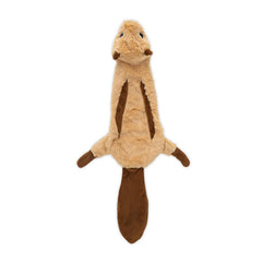 Best Pet Supplies Juguete sin relleno con tela suave, enfoque ardilla mediana, juego en interiores.