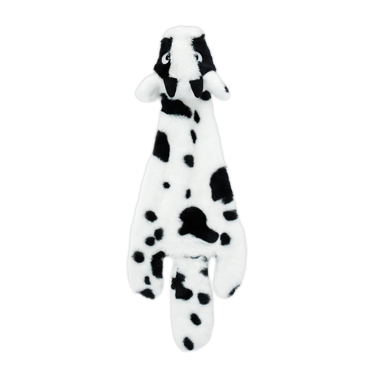 Best Pet Supplies Juguete para perro vaca sin relleno para morder seguro y entretenido