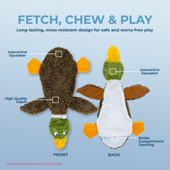Best Pet Supplies mapache, juguete chirriante que favorece juego activo