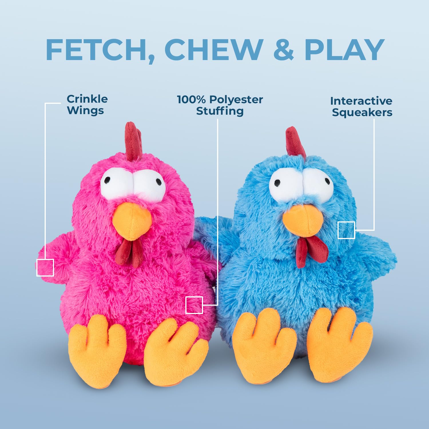 Best Pet Supplies peluche duradero para perros pequeños y medianos.