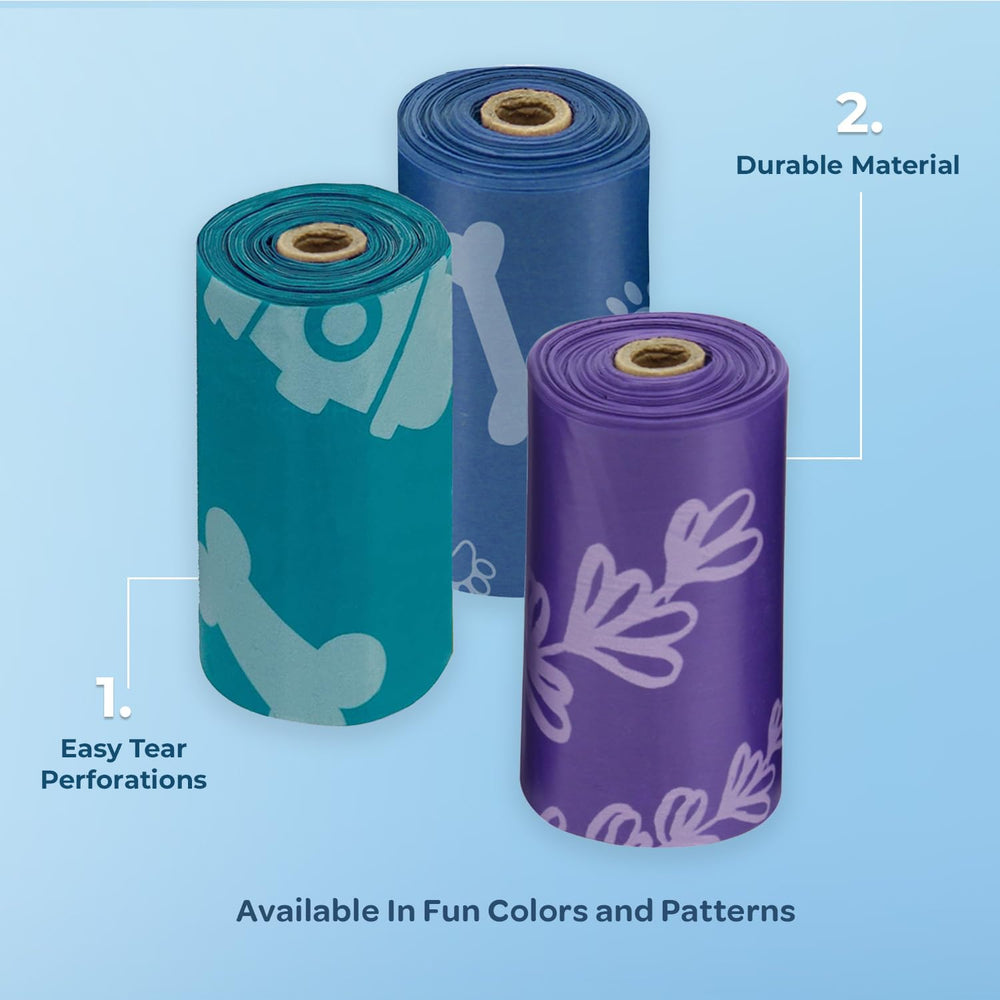 Rollo de bolsas Best Pet Supplies para paseos, práctico y portátil.