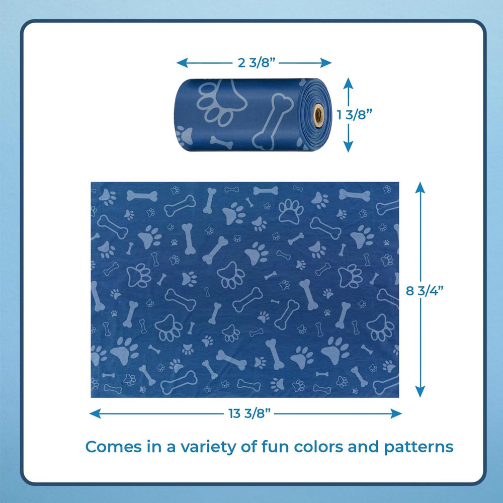 Dimensiones 13x9 de Best Pet Supplies, comodidad para recoger desechos de perros grandes o pequeños.