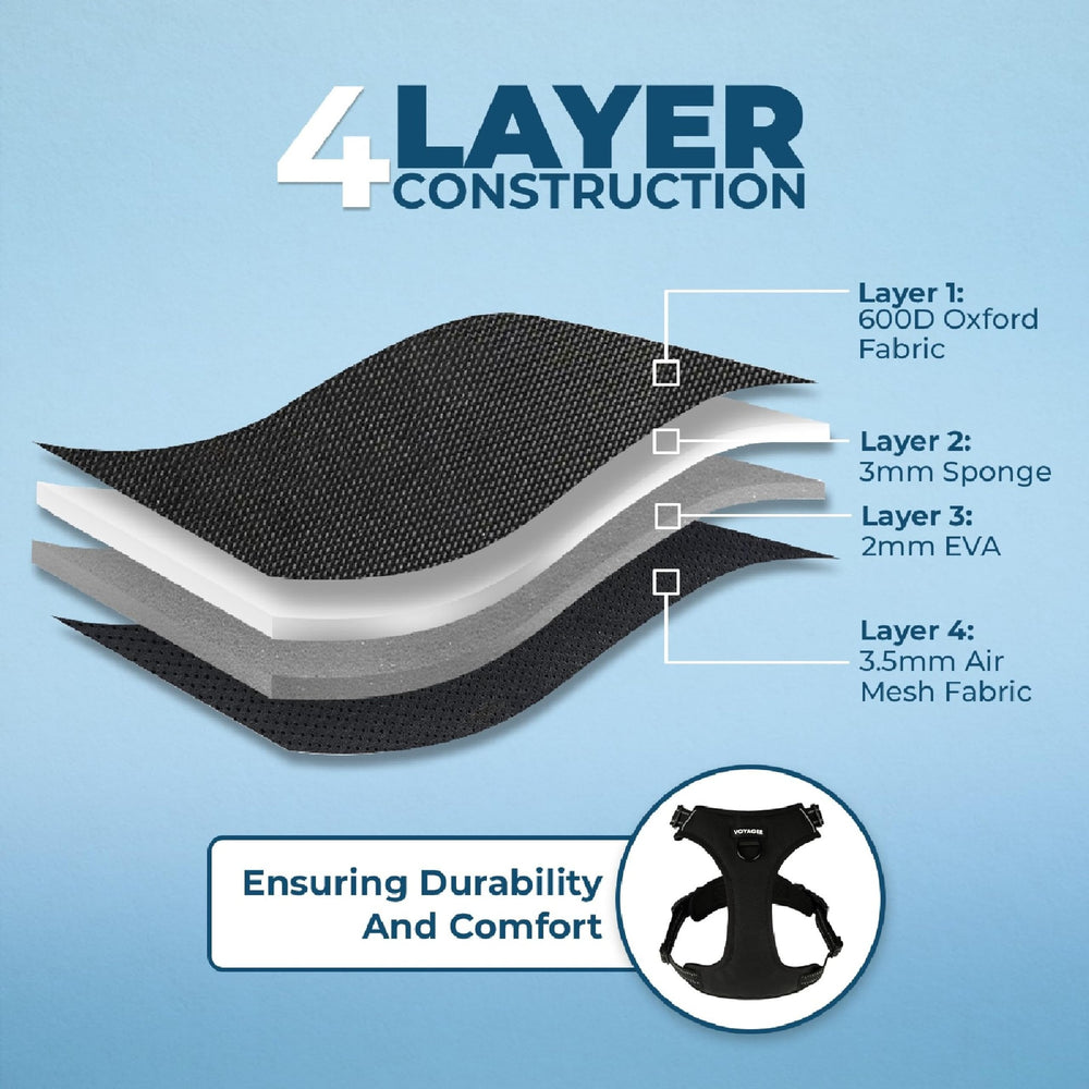 Best Pet Supplies Voyager arnés de nailon resistente para uso diario