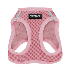 Best Pet Supplies Voyager arnés de paso rosa XL, vista frontal para ajuste cómodo
