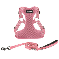Best Pet Supplies Voyager arnés de paso rosa con ajuste seguro